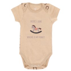 QHP BOBBY Baby bodystocking. Beige