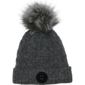 EQUIPAGE VASILI Strikhue med kvast. Asphalt. One Size