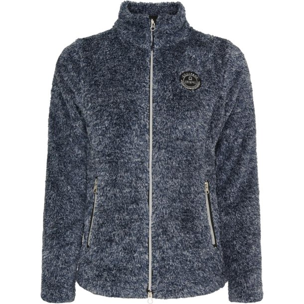 EQUIPAGE KIDS MILES Teddy fleecetrje med lynls. Blue Fog