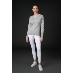 CATAGO TEAGAN Strik pullover. Lysegr Melange