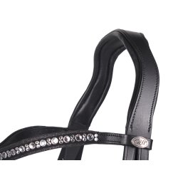 QHP ORLANDO Trense med kombineret n�seb�nd. Sort