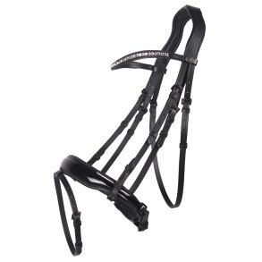 QHP ORLANDO Trense med kombineret n�seb�nd. Sort