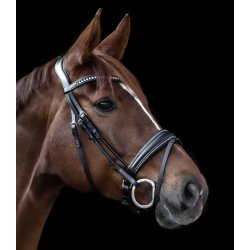 WALDHAUSEN S-LINE GLAMOUR Trense. Sort