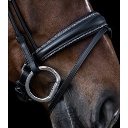 WALDHAUSEN S-LINE GLAMOUR Trense. Sort