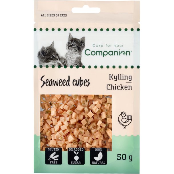 COMPANION CAT Chicken Seaweed Cubes. 50g