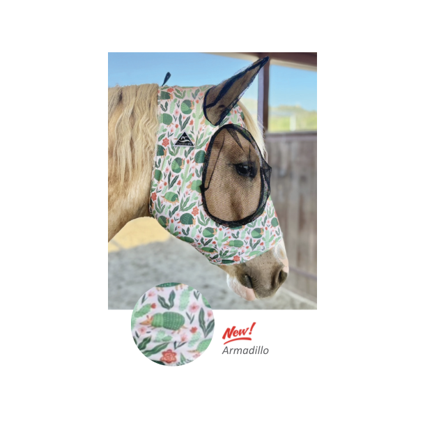 PROFESSIONAL'S CHOICE Comfort Fit Lycra Fluemaske. Armadillo