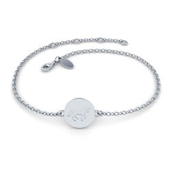 HELGSTRAND JEWELLERY Cassidy Armbnd Frset Plade, Blank 9 mm