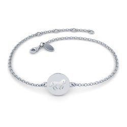 HELGSTRAND JEWELLERY Cassidy Armbnd Udskret Plade, Blank 9 mm