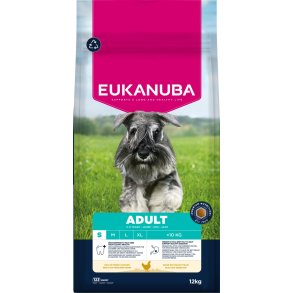 EUKANUBA Adult. Lille race. Kylling. 12kg