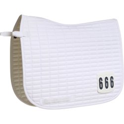 HORSEGUARD NATIONALITY Underlag med velcro-psat stvnenummer. Hvid