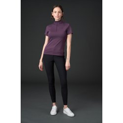 CATAGO THELMA Kortrmet ridebluse. Plum Perfect