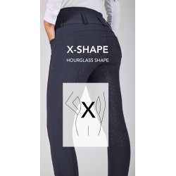 KINGSLAND KHLOE X-Shape ridebukser. Fuld grip. Hvid