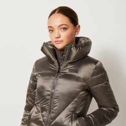 KINGSLAND ALYS Vatteret jakke. Ladies. Brown Granite