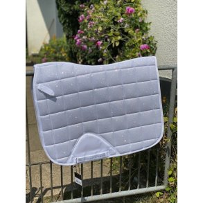HORSEGUARD MESH glitter sadelunderlag. Hvid