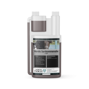NORDIC HORSE Sortkommen olie. 1 liter