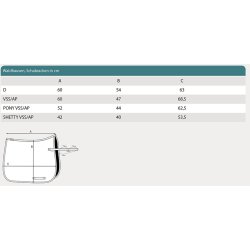 WALDHAUSEN FELIX GLAM Sadelunderlag. Sort