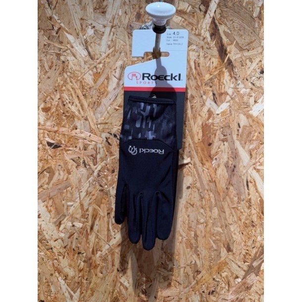ROECKL TRYON 2 Junior Ridehandsker. Sort