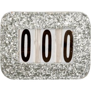 HORSEGUARD Stvnenummer med sten. Slv