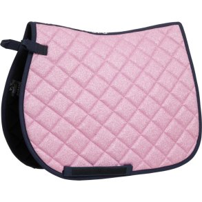HORSEGUARD GLITTER Sadelunderlag. Pink Mist