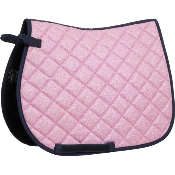 HORSEGUARD GLITTER Sadelunderlag. Pink Mist
