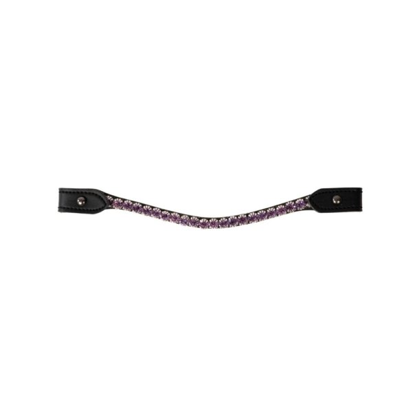 MY HOBBY HORSE Pandeb�nd til trense. Sort med lilla sten