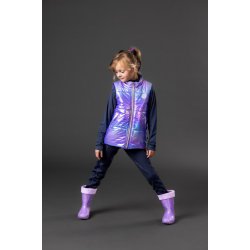 EQUIPAGE KIDS LIGHT Light Glitter Gummistvler. Purple Haze