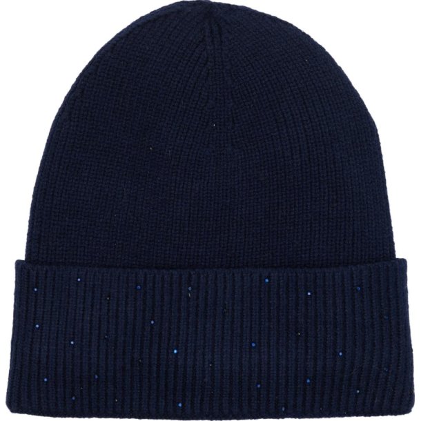 EQUIPAGE VAINO Strikhue med sten. Navy