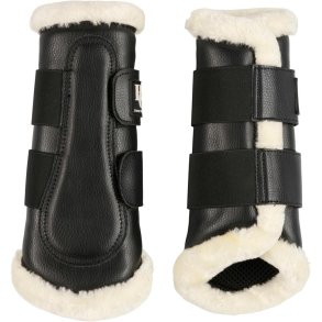 HORSEGUARD MELVIN Dressurgamacher med imiteret pels. Sort