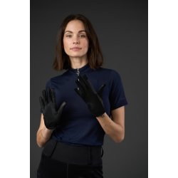 EQUIPAGE TERINA Sommerridehandsker med mesh. Sort