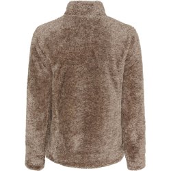 EQUIPAGE MILES Teddy fleecetrje med lynls. Dune