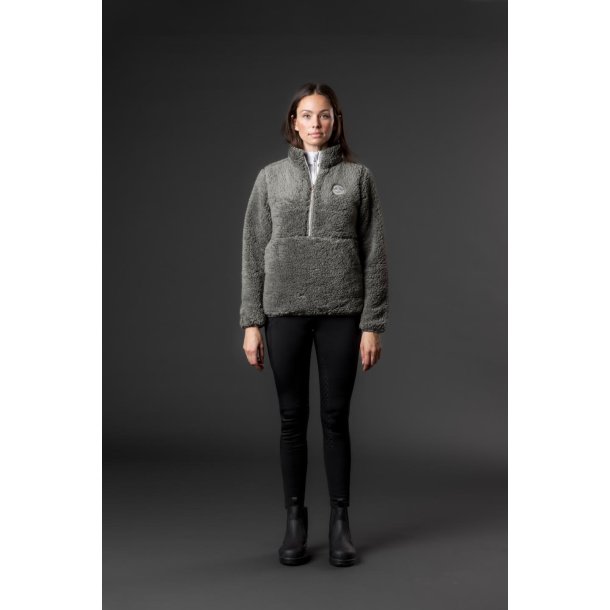 EQUIPAGE JOELLE Teddy fleecetrje. Forest