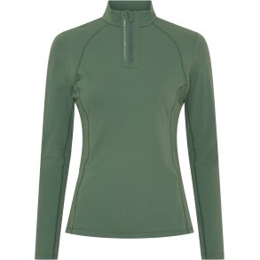 CATAGO BREE Langrmet ridetrje med half-zip. Duck Green