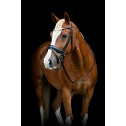 HORSEGUARD CRYLL 25.2 Trense med kombineret nsebnd og tilbagetrk.