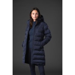 CATAGO VITA Vattereret ridefrakke. Navy