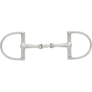 CRAZY DEAL! HORSEGUARD Kurvet D-ring bid 3-delt. Rustfri st�l 