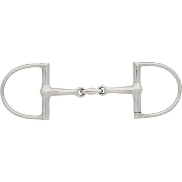 CRAZY DEAL! HORSEGUARD Kurvet D-ring bid 3-delt. Rustfri st�l 