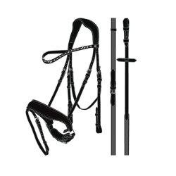 HORSEGUARD CRYLL 25.2 Trense med kombineret nsebnd og tilbagetrk.