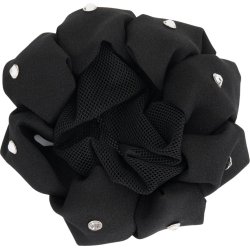 EQUIPAGE ASTRID H�rnet med roset, onesize. Sort