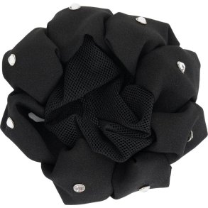 EQUIPAGE ASTRID H�rnet med roset, onesize. Sort