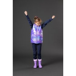 EQUIPAGE KIDS LIGHT Light Glitter Gummistvler. Purple Haze