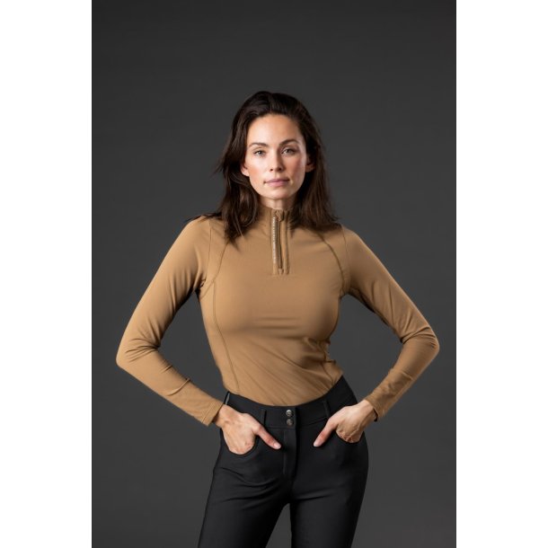 CATAGO BREE Langrmet ridetrje med half-zip. Kangaroo
