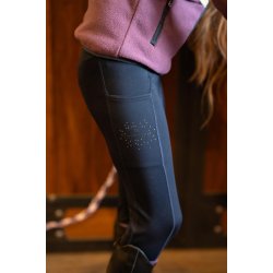 EQUIPAGE KIDS SOPHIA Vinterridetights med full grip. Navy