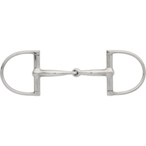 CRAZY DEAL! HORSEGUARD Kurvet D-ring bid 2-delt. Rustfri st�l 