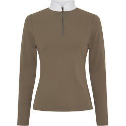 CATAGO VINICA Langrmet ridebluse med  lynls. Falcon