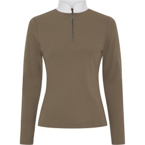 CATAGO VINICA Langrmet ridebluse med  lynls. Falcon