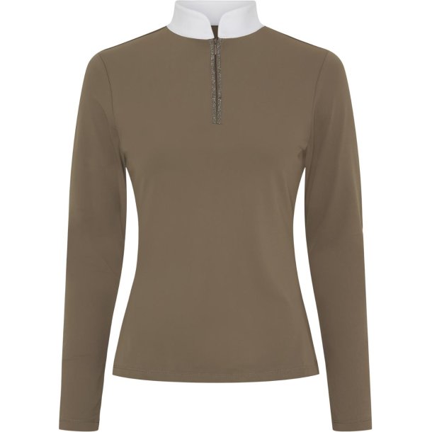 CATAGO VINICA Langrmet ridebluse med  lynls. Falcon