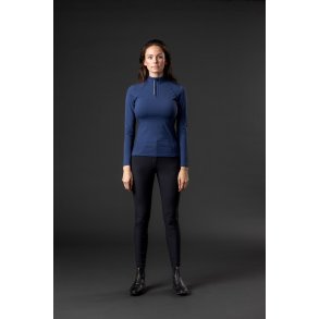 CATAGO BREE Langrmet ridetrje med half-zip. Navy