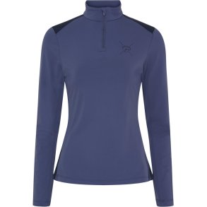 CATAGO VIVIAN Pullover med halv lynls. Crown Blue
