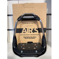 FREEJUMP AirS stigbjler. Sort. 10-0 angled/inclined