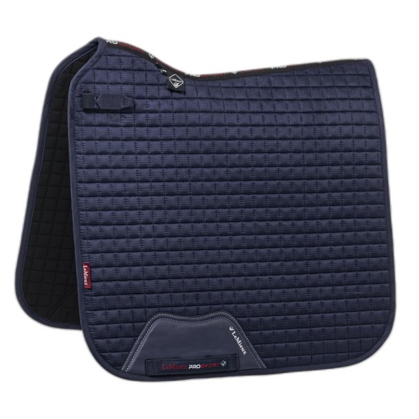 LEMIEUX Suede Square Dressurunderlag. Navy. 17"/Full